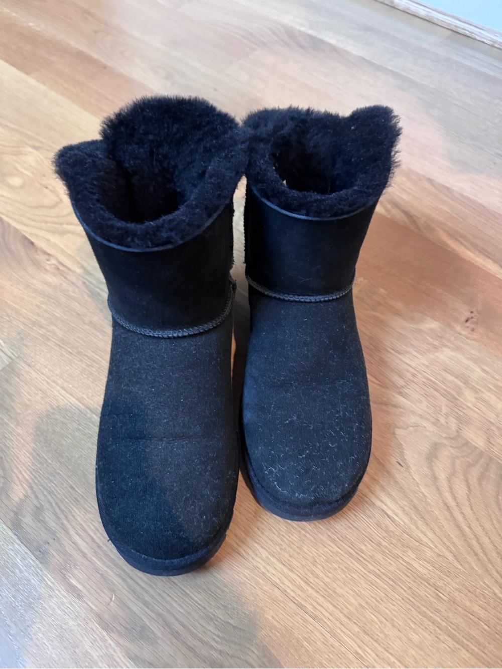 UGG Black Short Shearling Boots